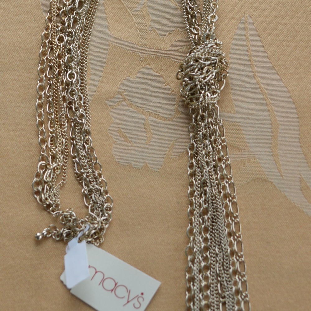Macy's Gold tone Multi-strand Knot Necklace